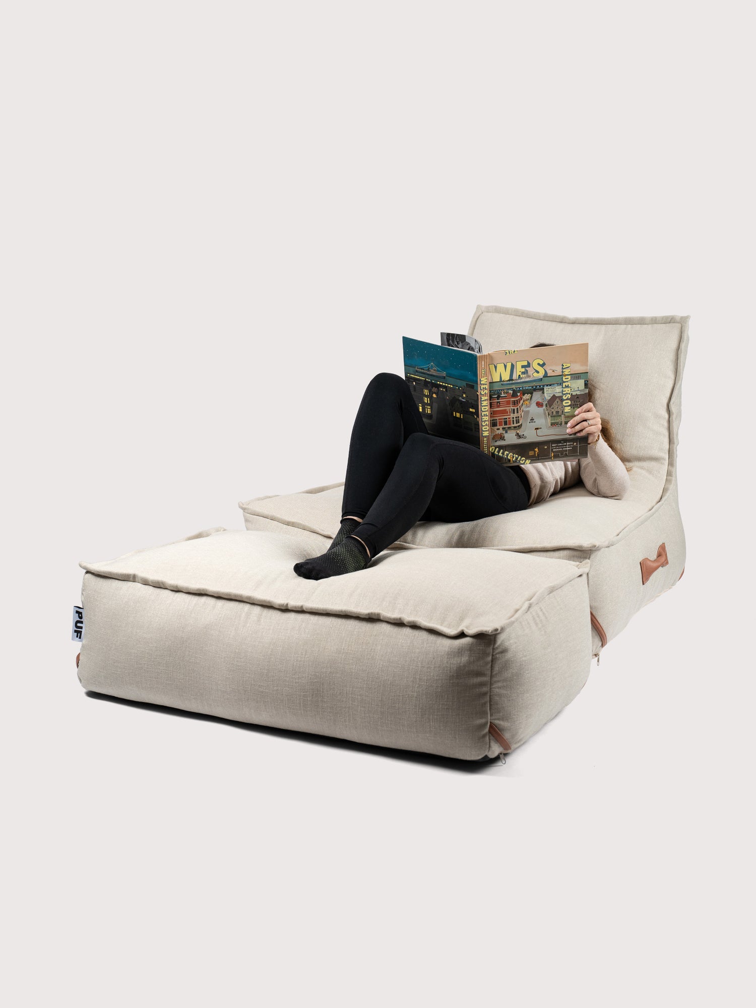Modular Lounge PUF 80% Lino - Beige