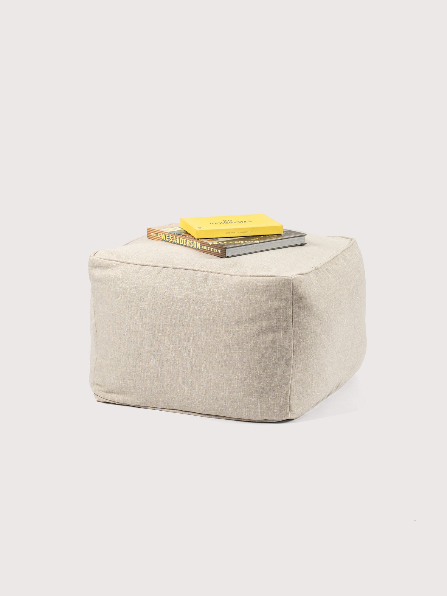 Modular Cuadrado de Interior PUF 80% Lino - Beige