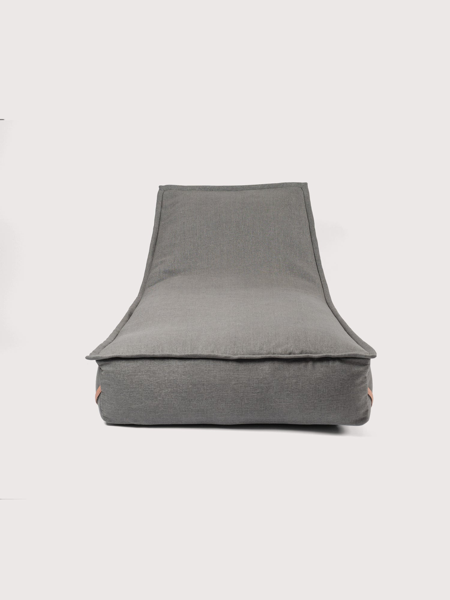 Sillón Lounge PUF 80% Lino - Gris Oscuro