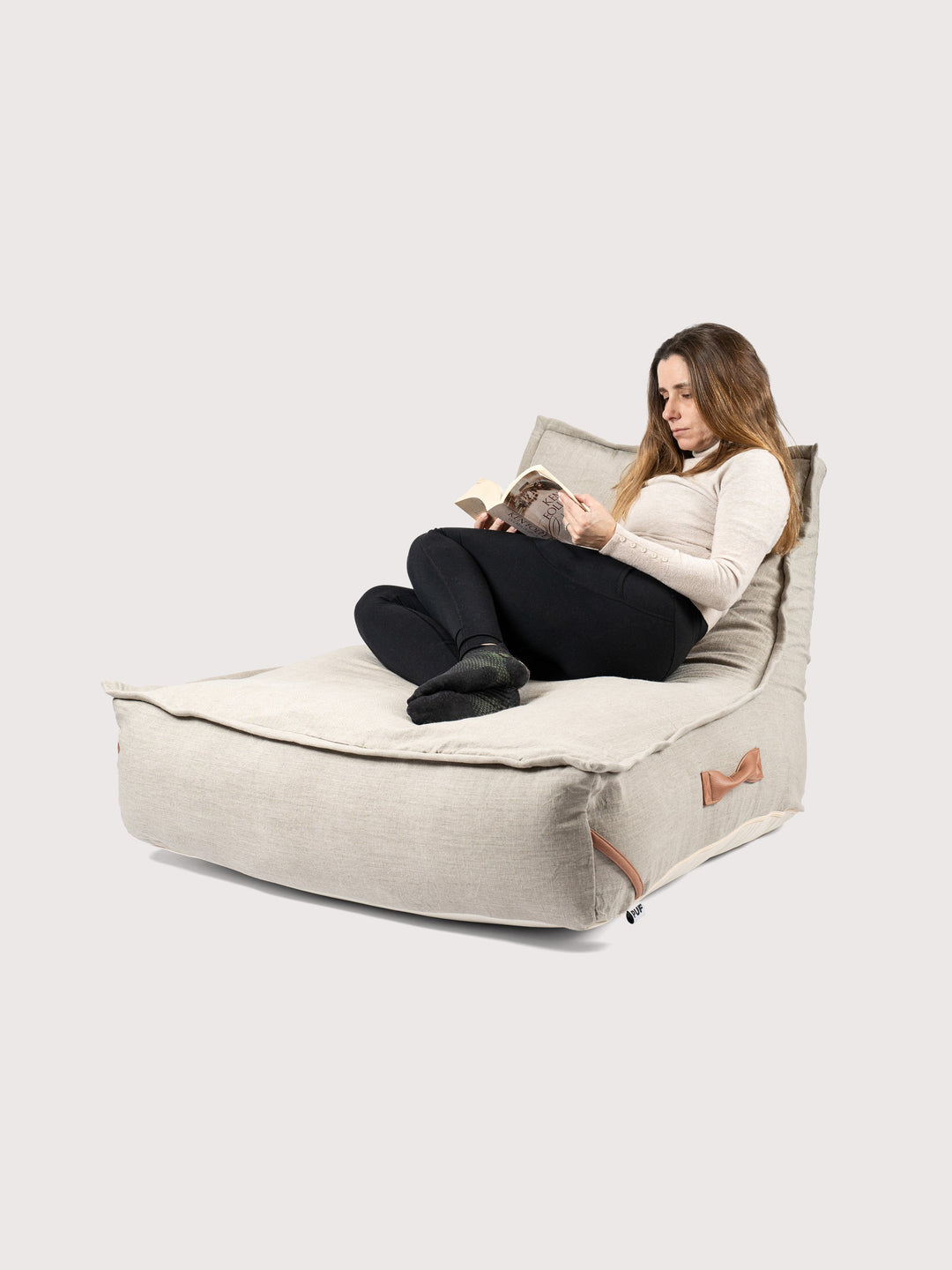 Funda Sillón Lounge PUF 100% Lino - Beige