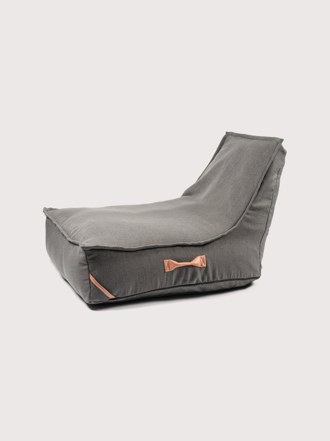 Funda Sillón Lounge PUF 80% Lino - Gris Oscuro