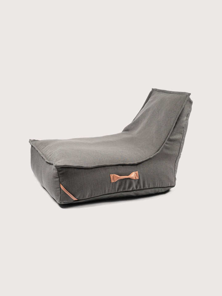 Funda Sillón Lounge PUF 80% Lino - Gris Oscuro