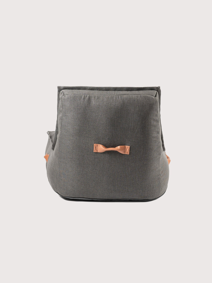 Funda Sillón Lounge PUF 80% Lino - Gris Oscuro