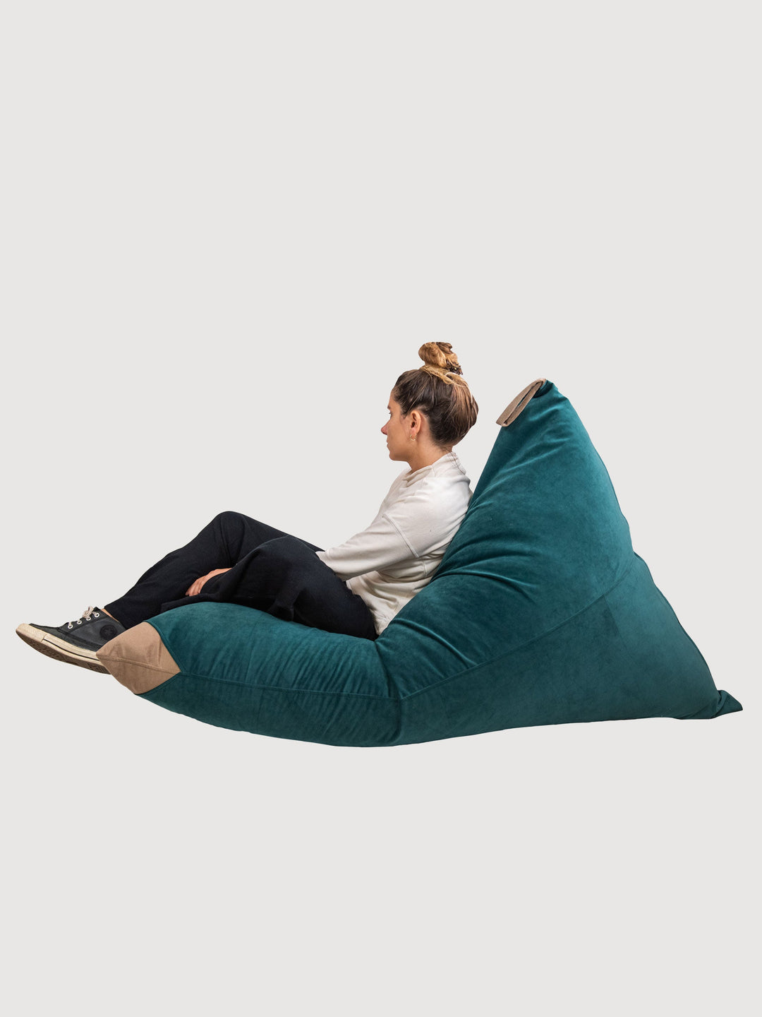 Funda Puff Triangular de Interior PUF - Verde Botella