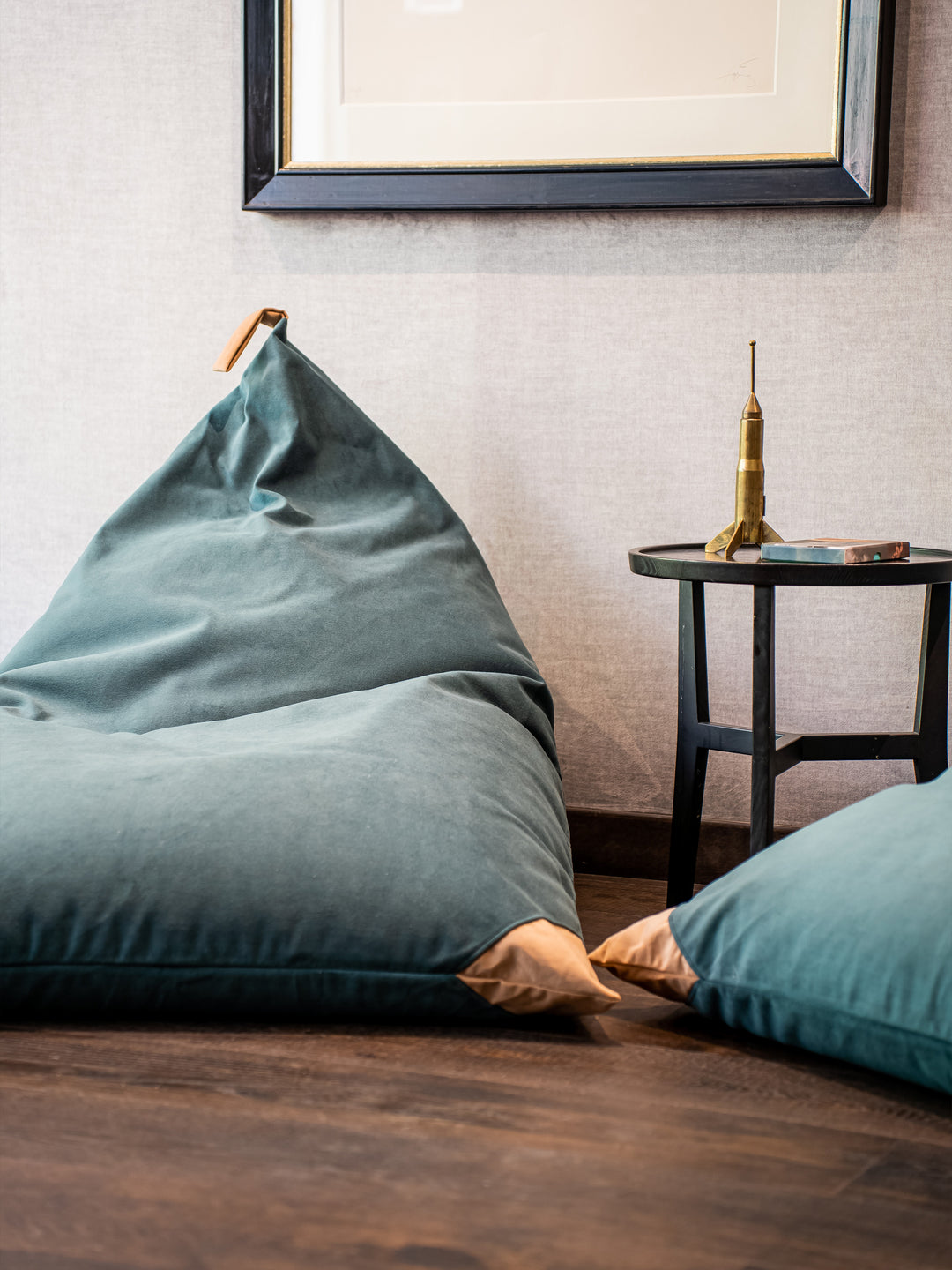 Puff Triangular de Interior PUF - Verde Botella