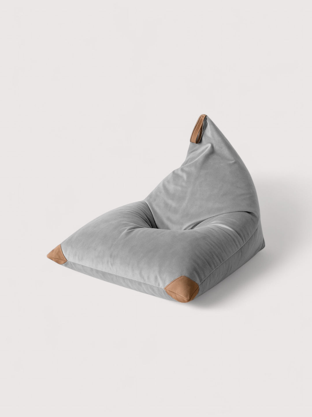 Puff Triangular de Interior PUF - Gris Claro