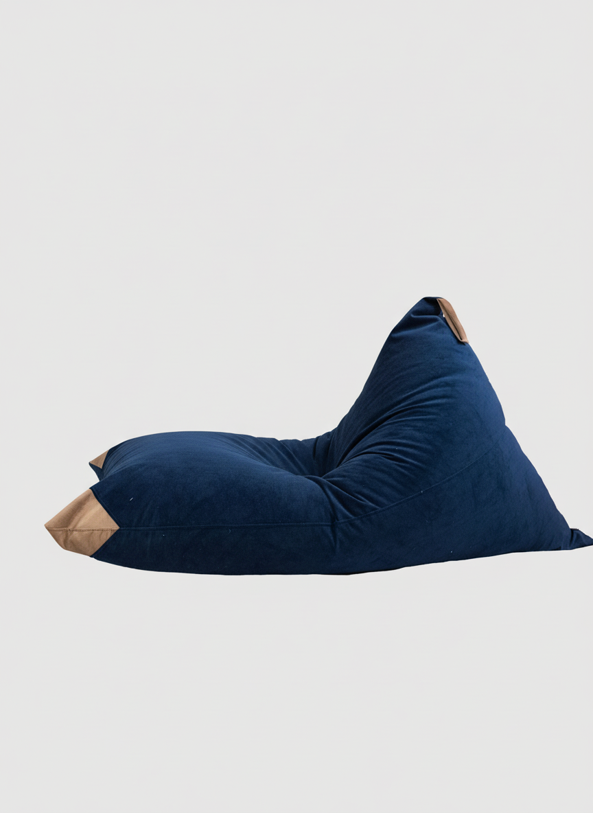 Puff Triangular de Interior PUF - Azul