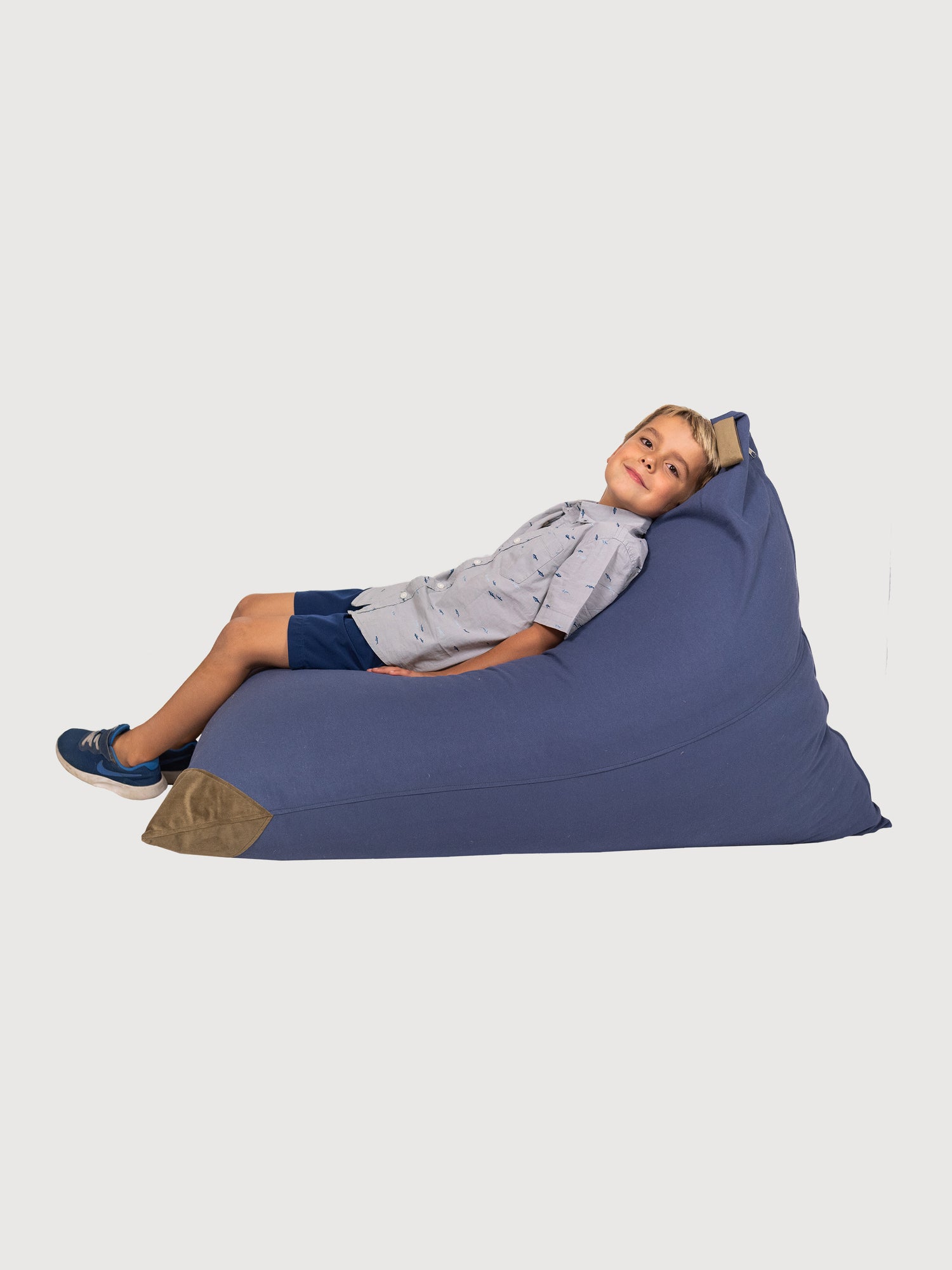 Puff Triangular para Niños PUF - Azul