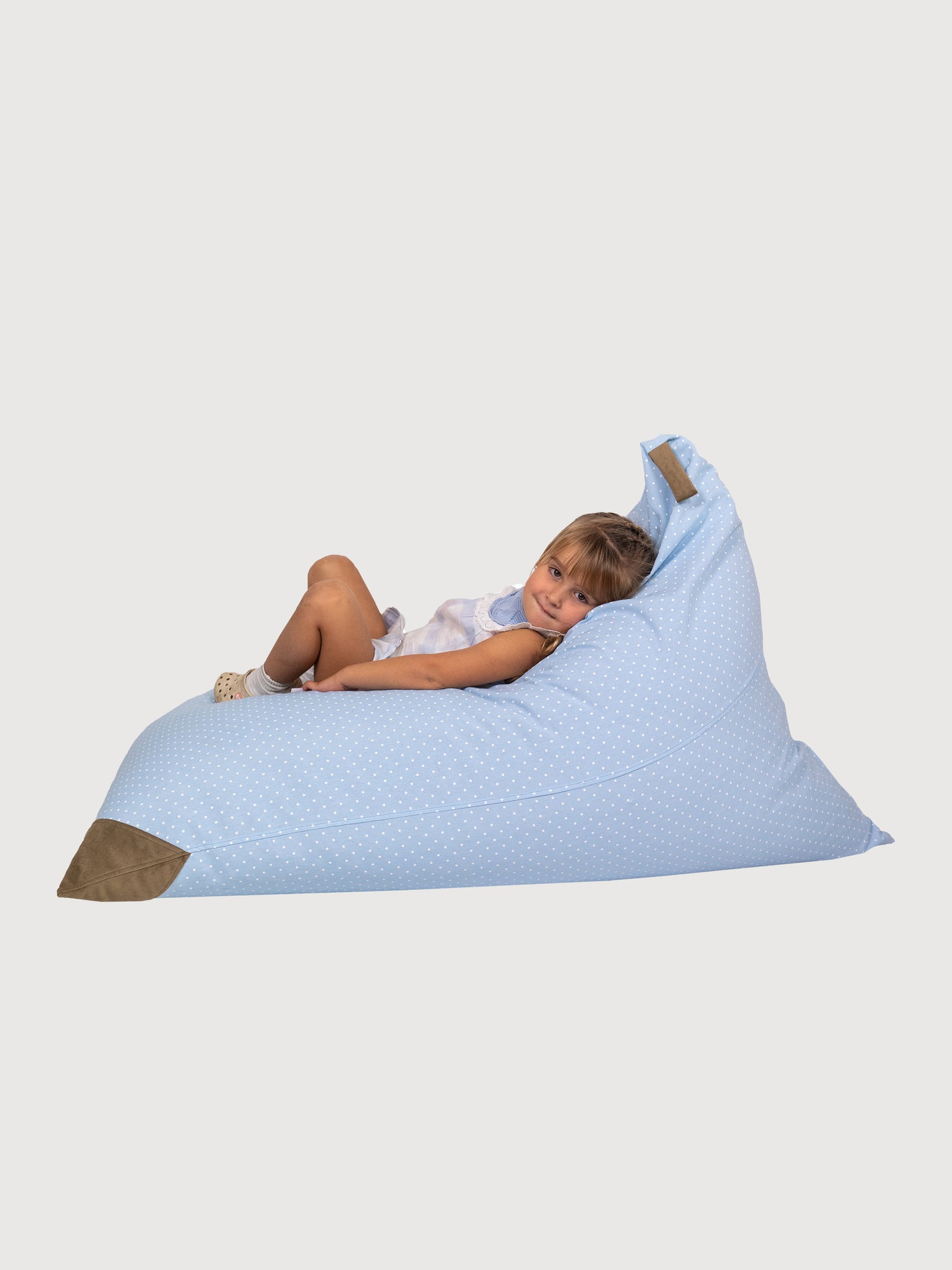 Puff Triangular para Niños PUF - Punto Celeste
