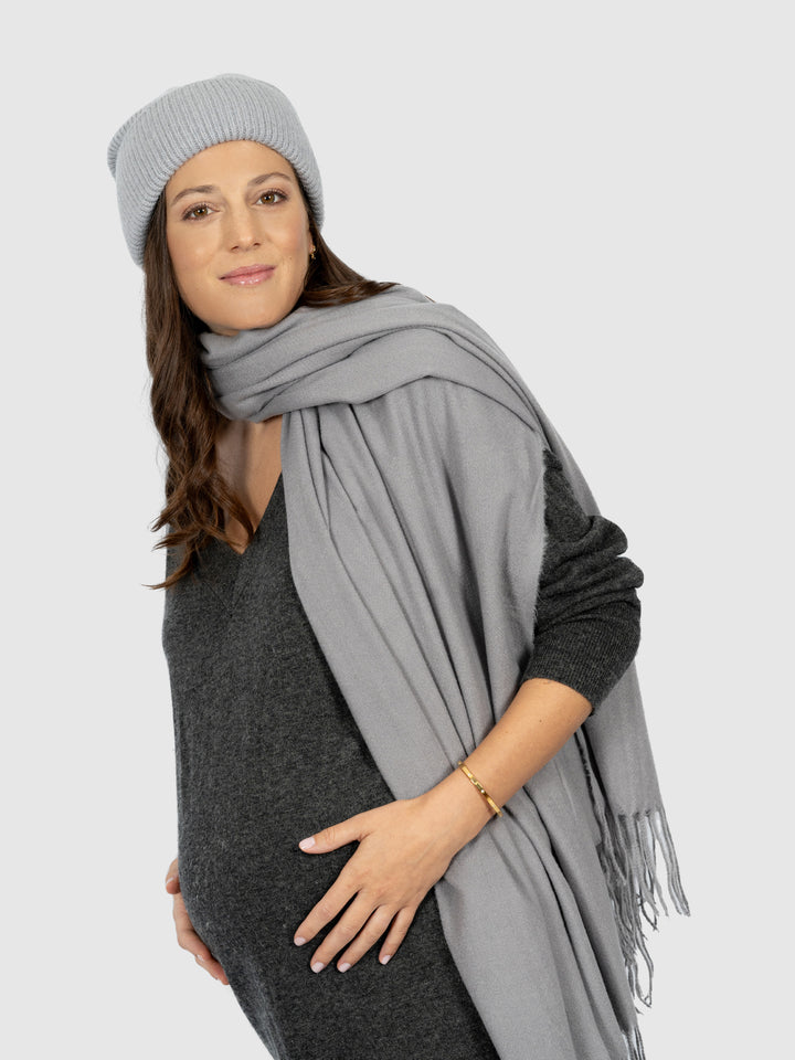 Pack Gris - Pashmina & Gorro