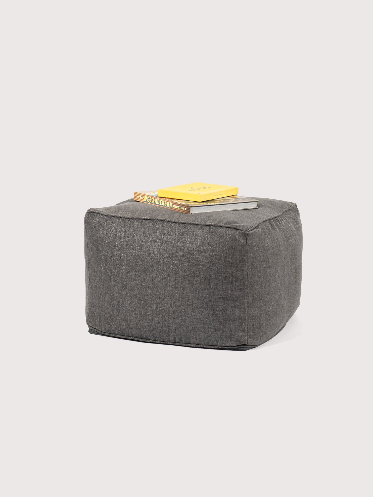 Modular Cuadrado de Interior PUF 80% Lino - Gris Oscuro