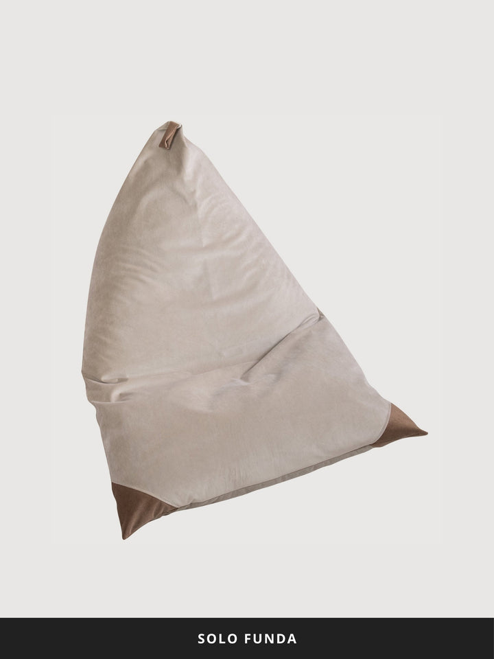 Funda Puff Triangular de Interior PUF (Sin Relleno) - Beige