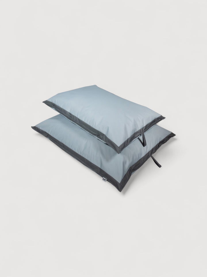 Puff Rectangular Exterior Impermeable PUF - Gris Claro / Gris Oscuro
