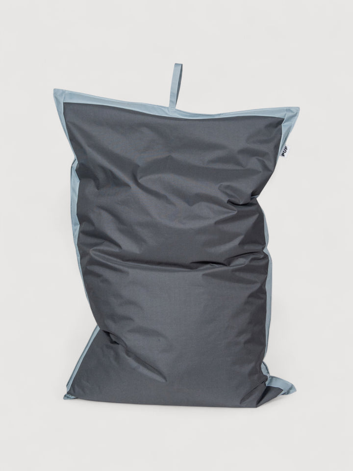 Puff Rectangular Exterior Impermeable PUF - Gris Oscuro / Gris Claro