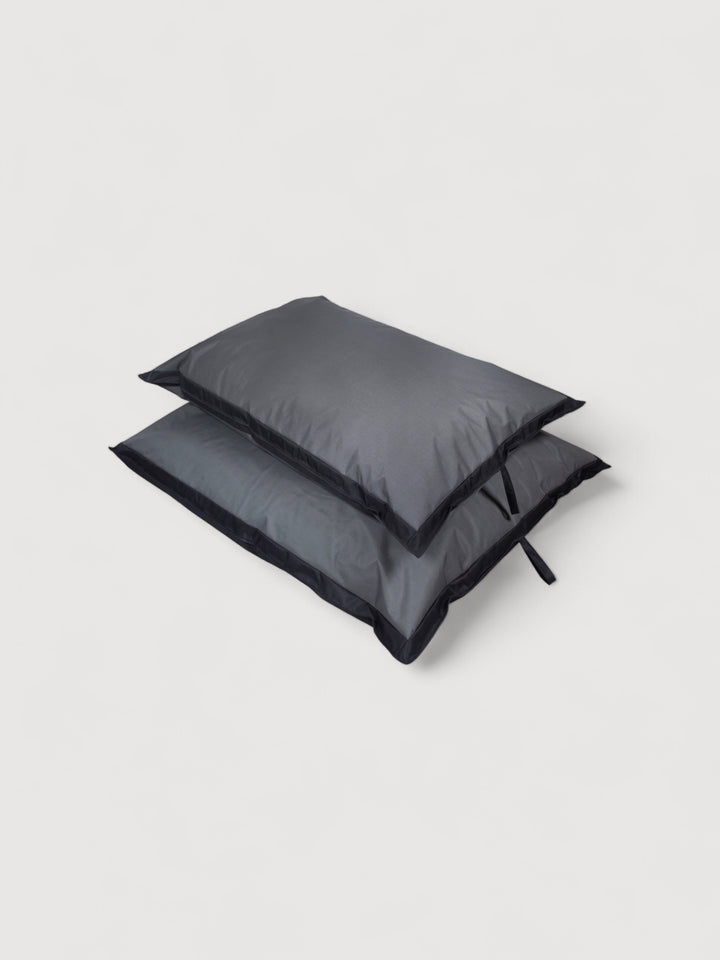 Puff Rectangular Exterior Impermeable PUF - Gris Oscuro / Negro
