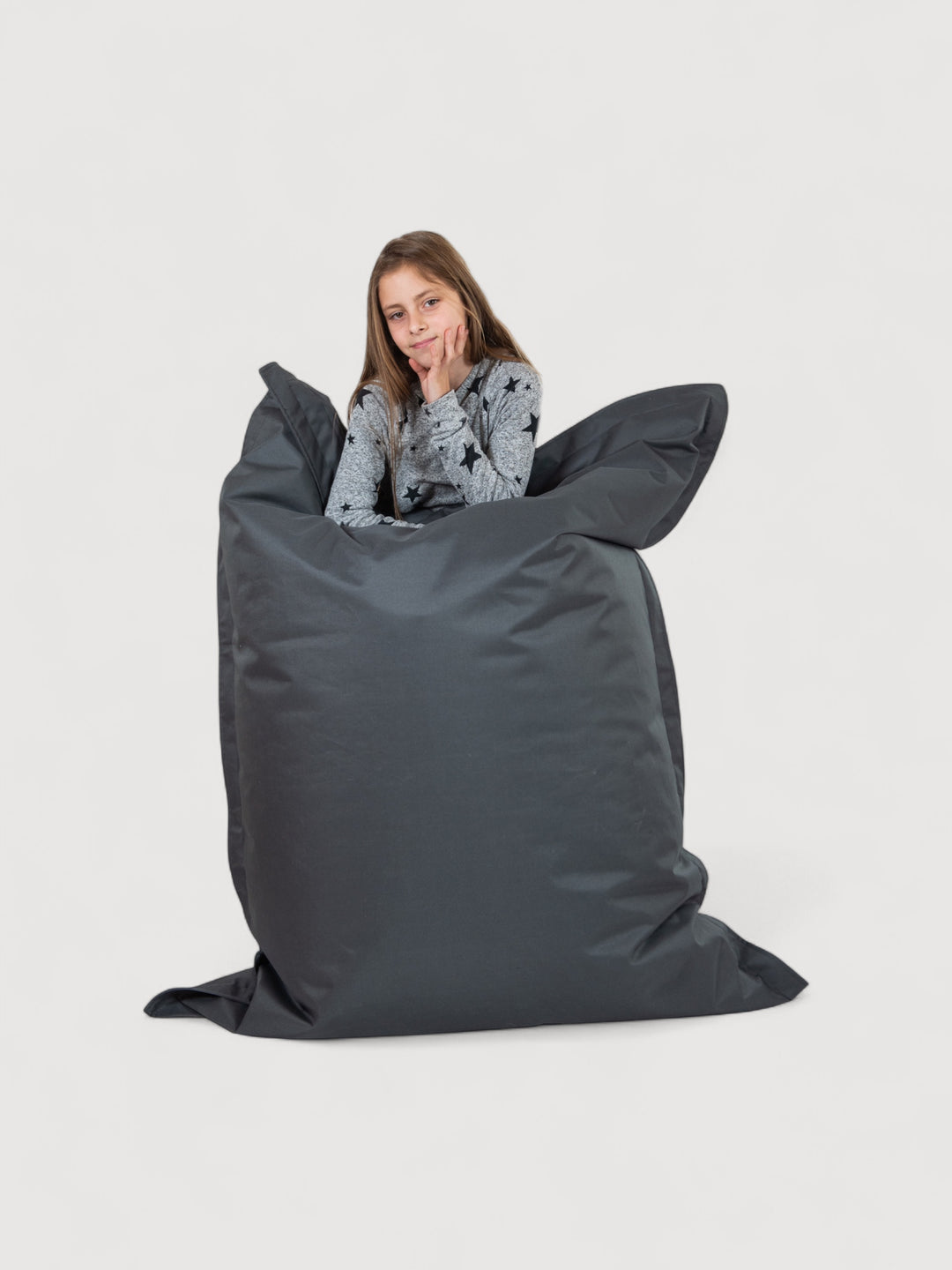 Puff Rectangular Exterior Impermeable PUF - Gris Oscuro / Gris Oscuro