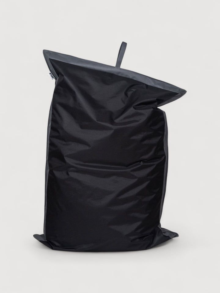 Puff Rectangular Exterior Impermeable PUF - Negro / Gris Oscuro