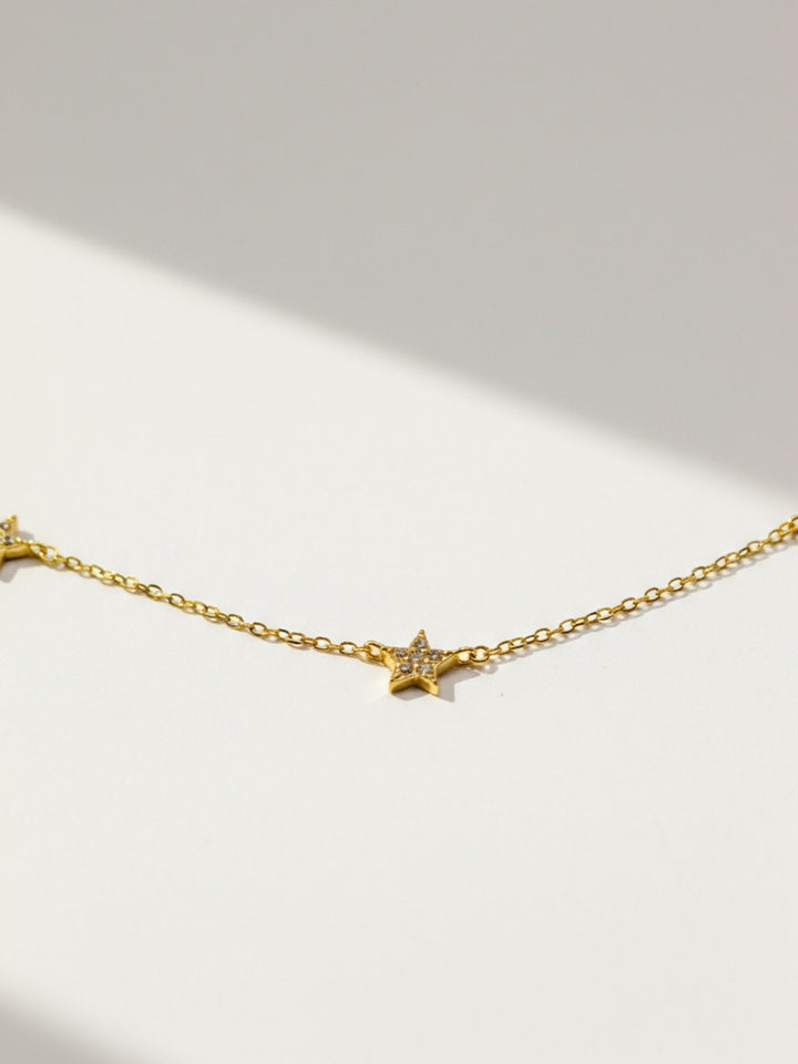Collar Cinco Estrellas Brillantes