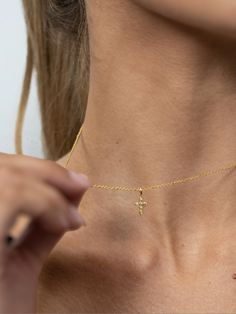 Collar Cruz Oro - Joyas