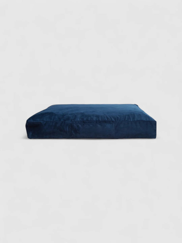 Cama Mascotas Terciopelo PUF - Azul