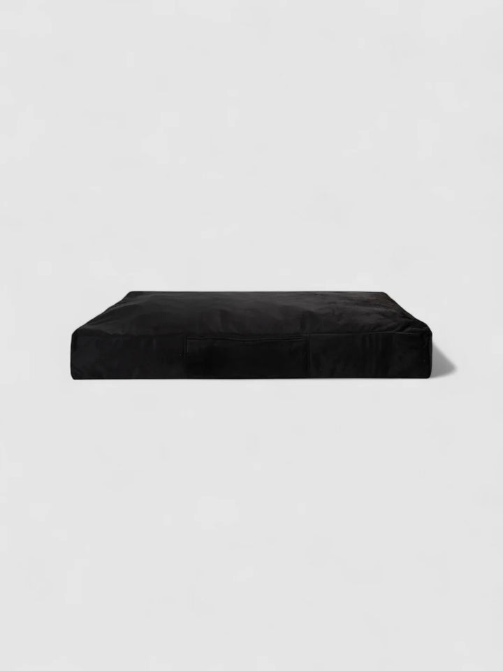 Cama Mascotas Terciopelo PUF - Negro