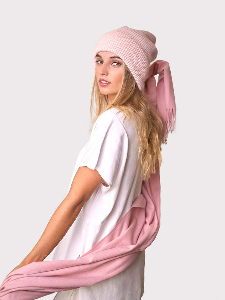 Pack Rosado - Pashmina & Gorro