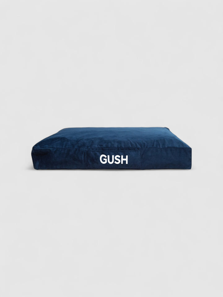 Cama Mascotas Terciopelo PUF - Azul