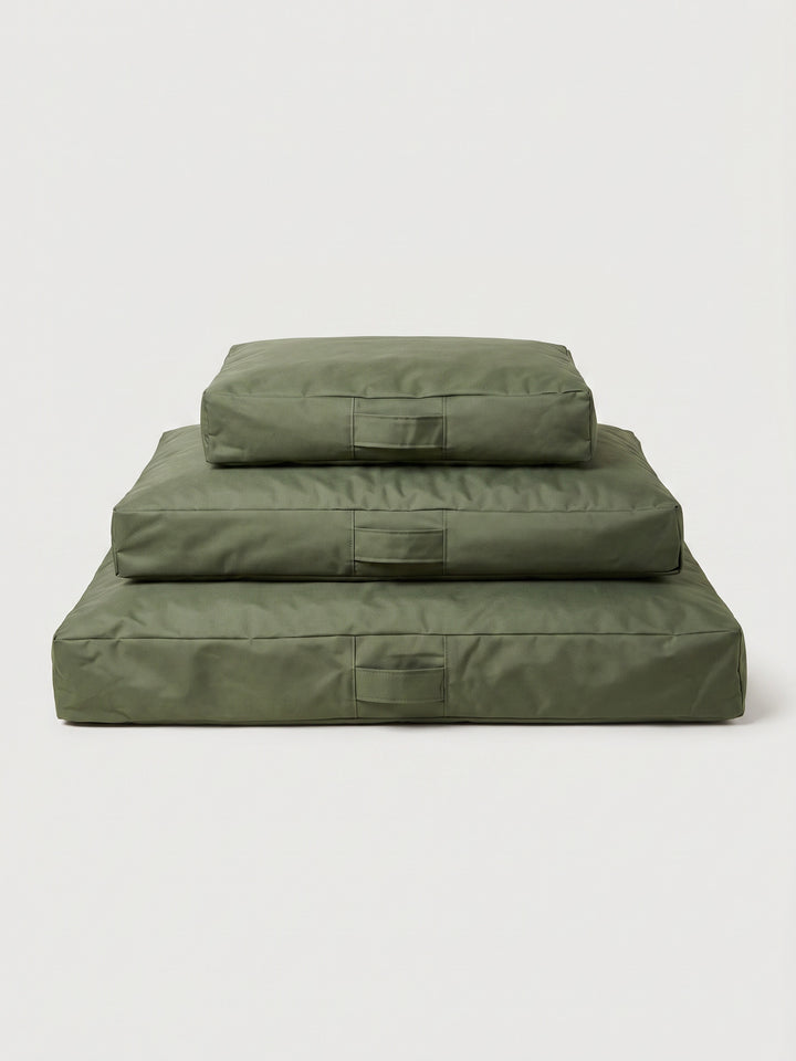 Cama Mascotas Lona PUF - Verde Militar