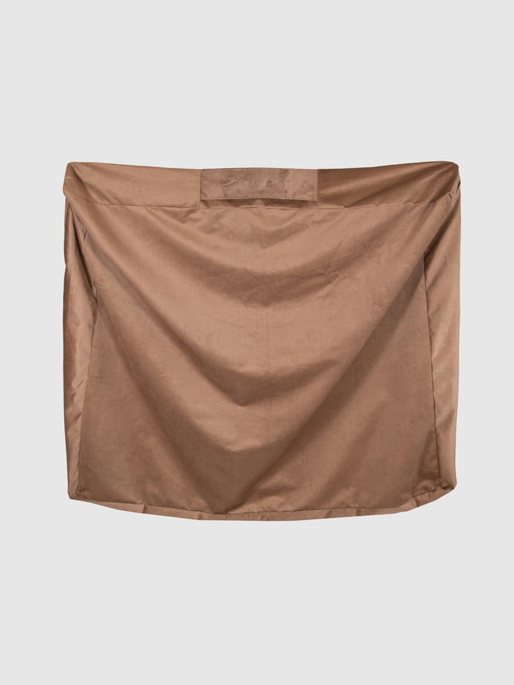 Funda Terciopelo Cama Mascotas PUF - Camel