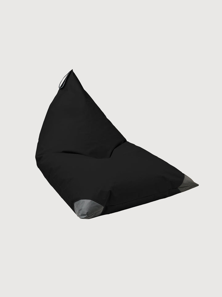 Funda Cojín Exterior Triangular - Negro / Gris Oscuro