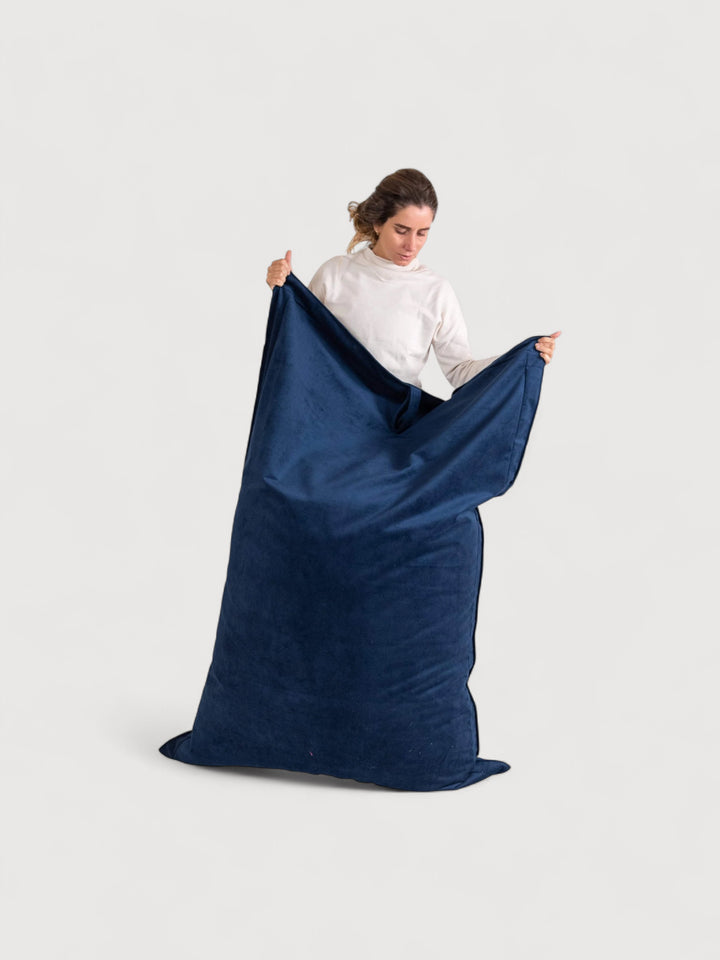 Puff Rectangular de Interior PUF - Azul