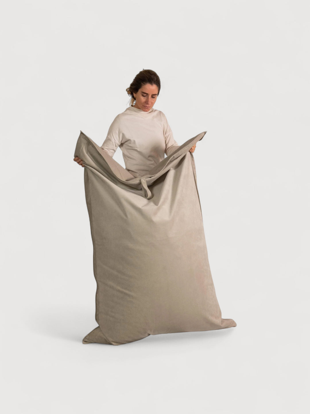 Puff Rectangular de Interior PUF - Beige