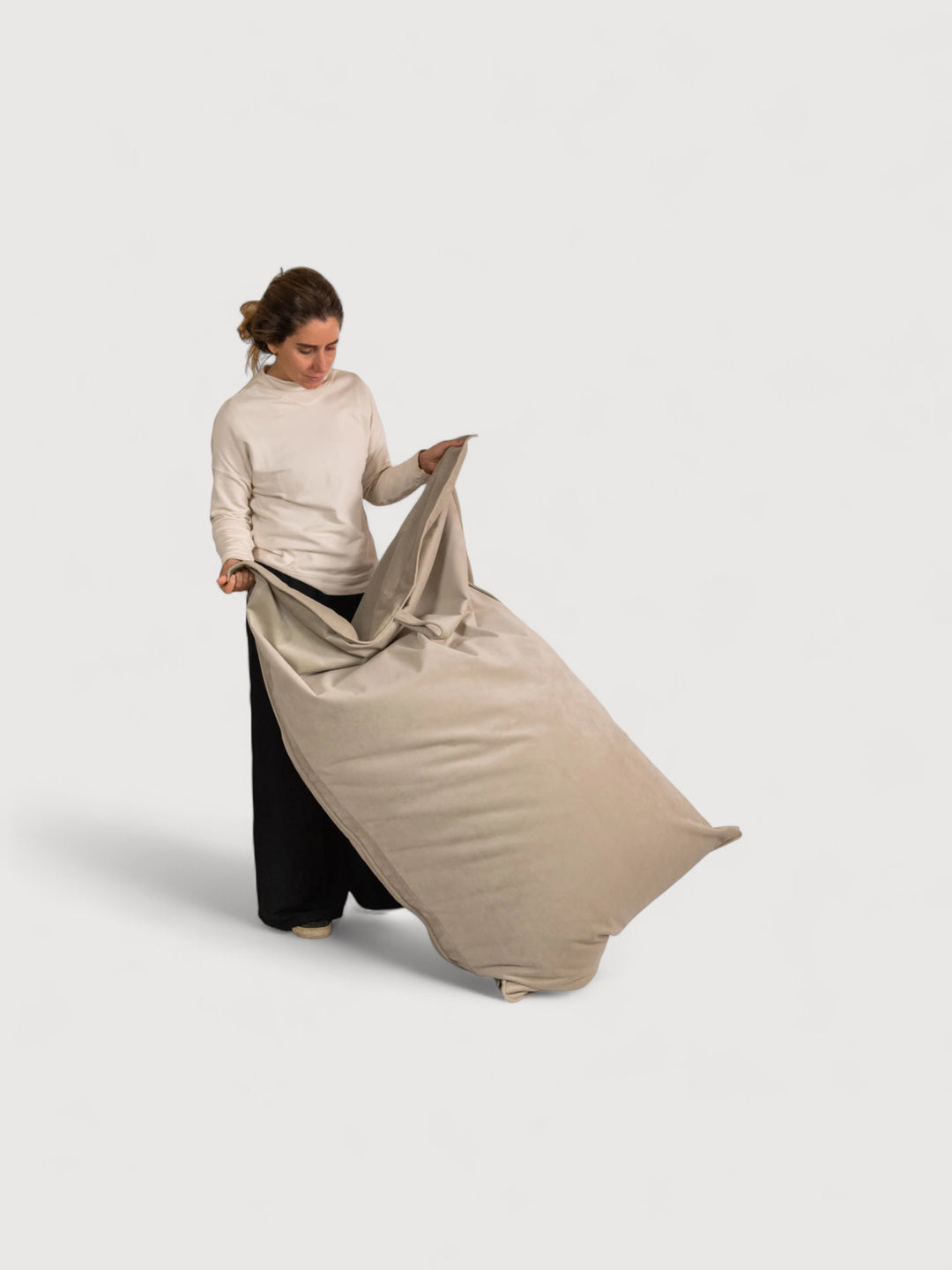 Puff Rectangular de Interior PUF - Beige