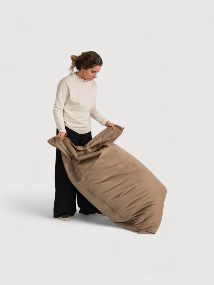 Puff Rectangular de Interior PUF - Camel