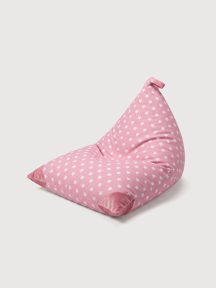 Puff Triangular para Niños PUF - Estrella Rosado Rosado