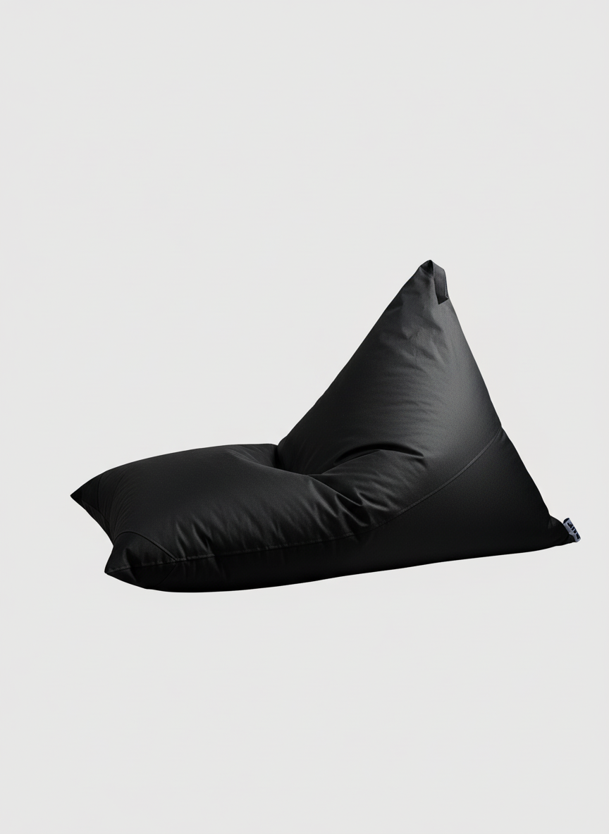 Puff Triangular Terraza y Exterior PUF - Negro / Gris Oscuro