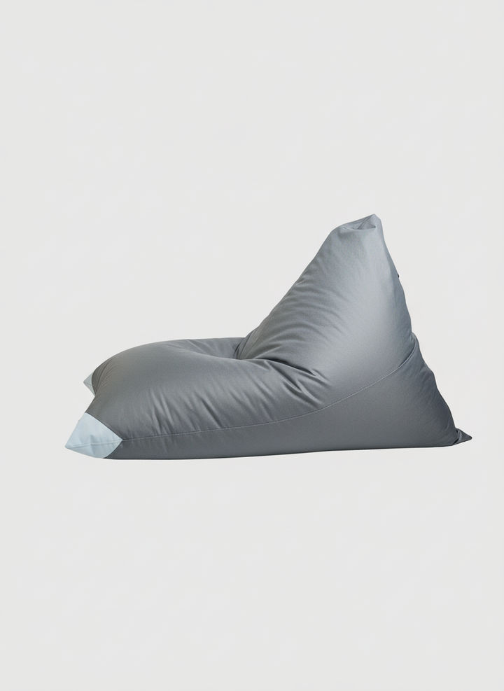 Puff Triangular Terraza y Exterior PUF - Gris Oscuro / Gris Claro