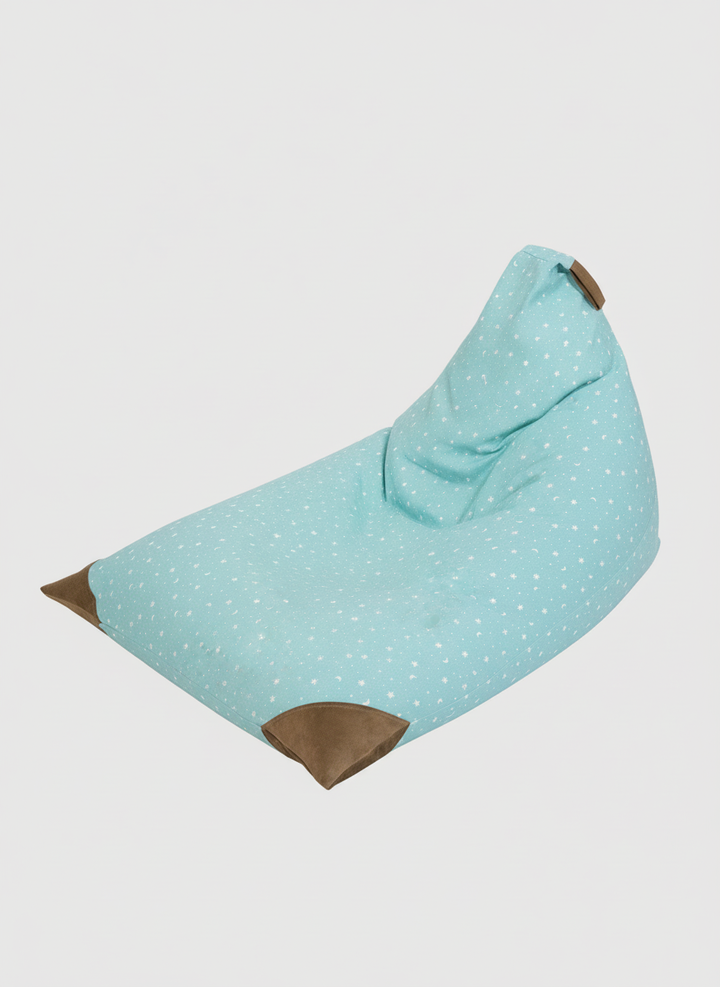 Puff Triangular para Niños PUF - Estrella Verde