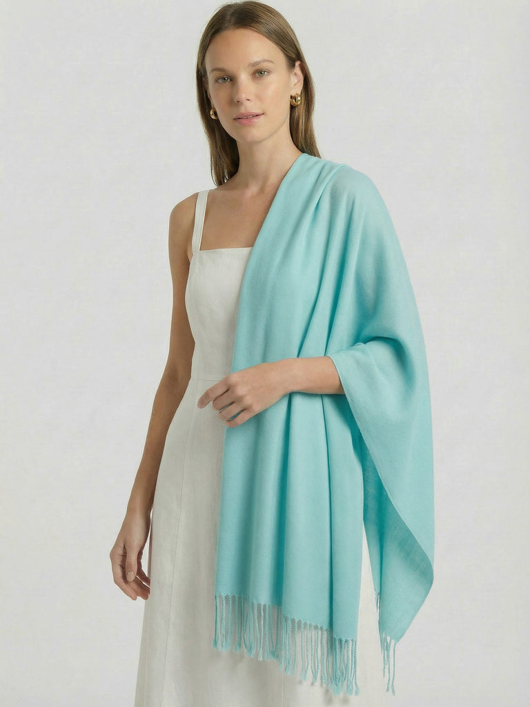 Pashmina Tejido Mixto Cashmere - Menta