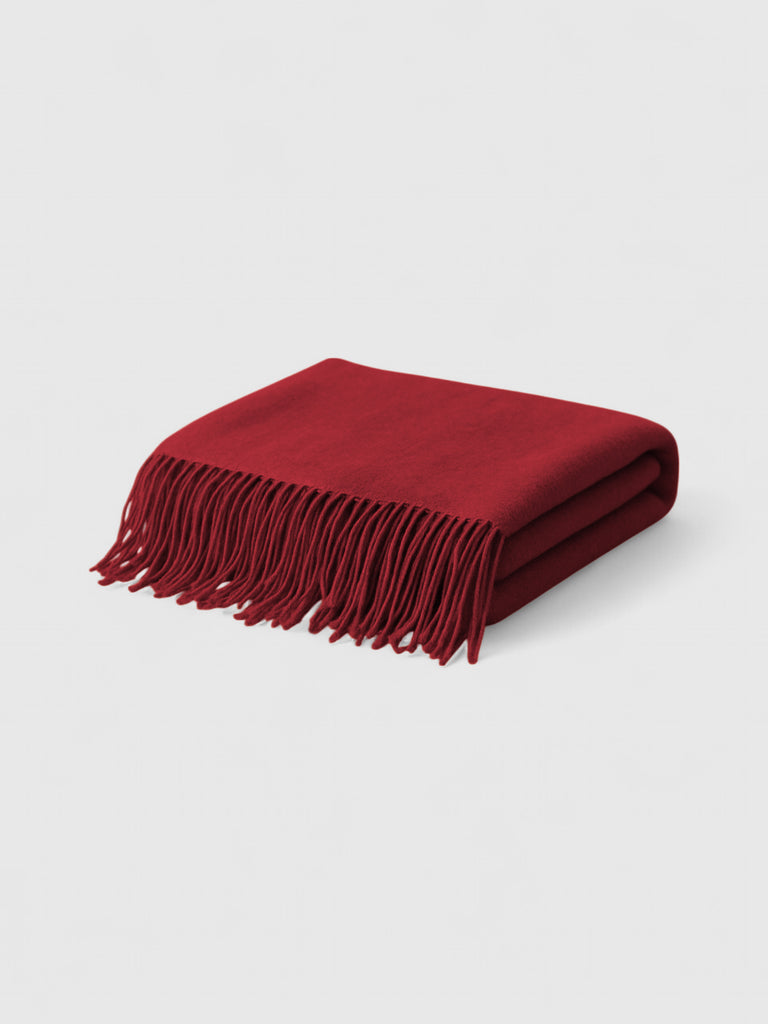 Pashmina Tejido Mixto Cashmere - Burdeo