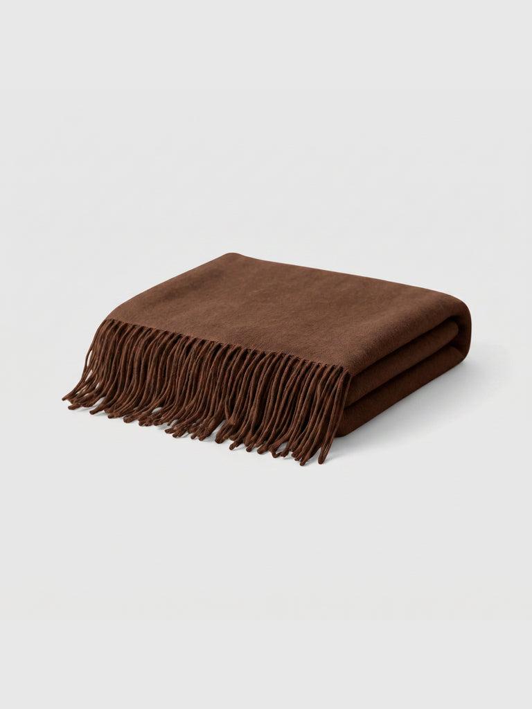 Pashmina Tejido Mixto Cashmere - Café Chocolate