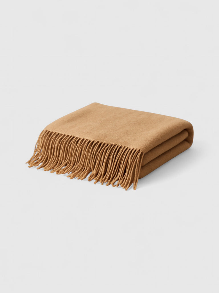 Pashmina Tejido Mixto Cashmere - Camel