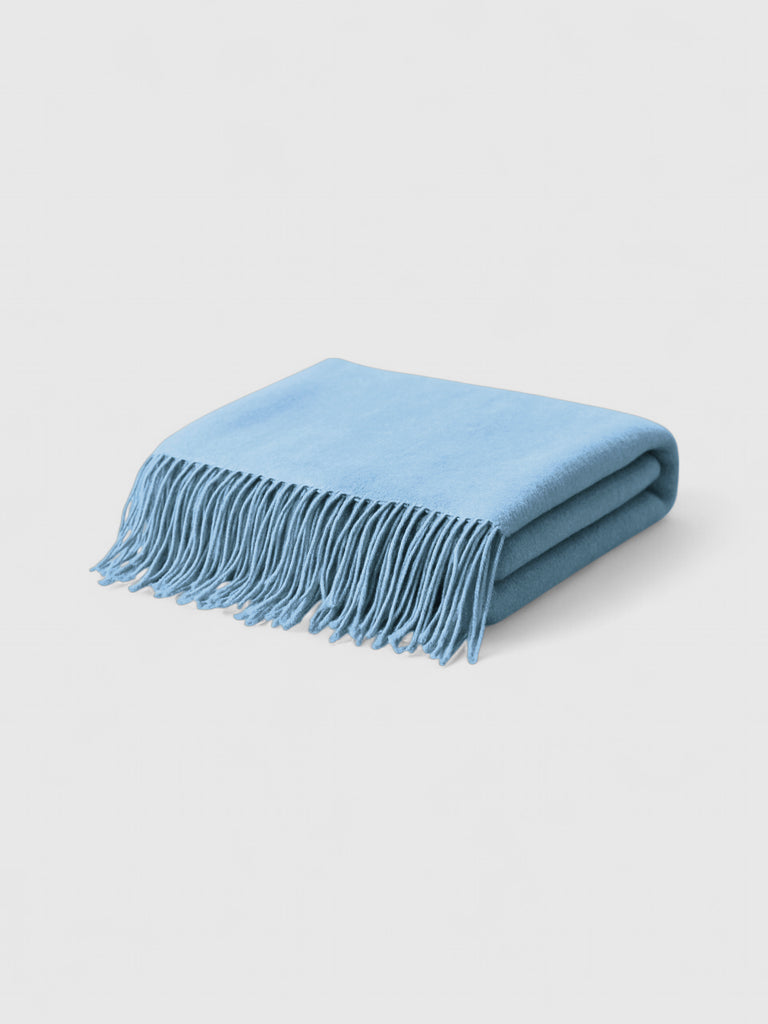 Pashmina Tejido Mixto Cashmere - Celeste