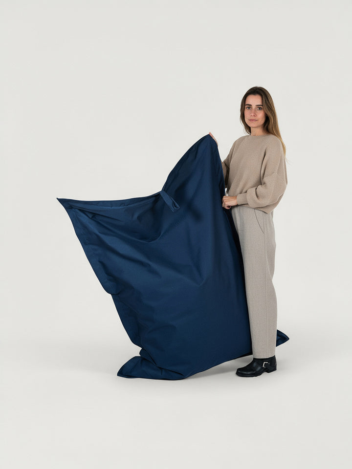 Puff Rectangular Exterior Impermeable PUF - Azul / Azul