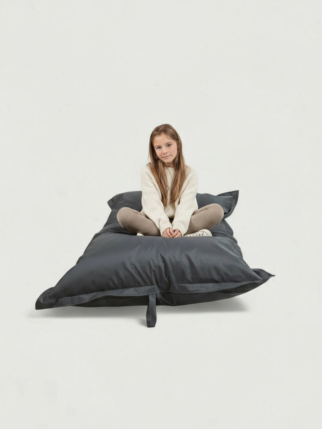 Puff Rectangle Fumer Puff Rectangular Exterior Impermeable PUF - Gris Oscuro / Gris Oscuro ...