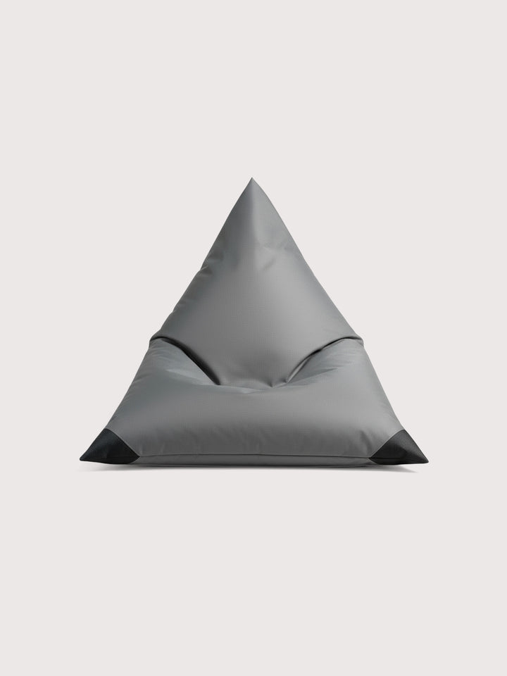 Puff Triangular Terraza y Exterior PUF - Gris Oscuro / Negro