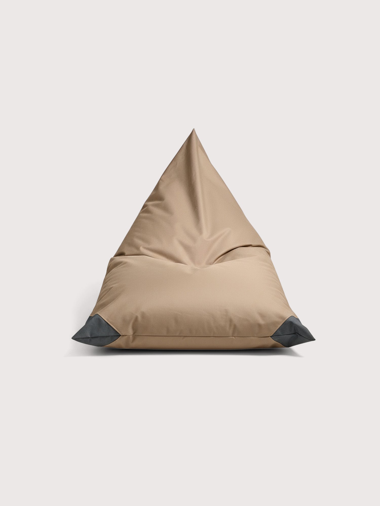 Puff Triangular Terraza y Exterior PUF - Arena / Gris Oscuro