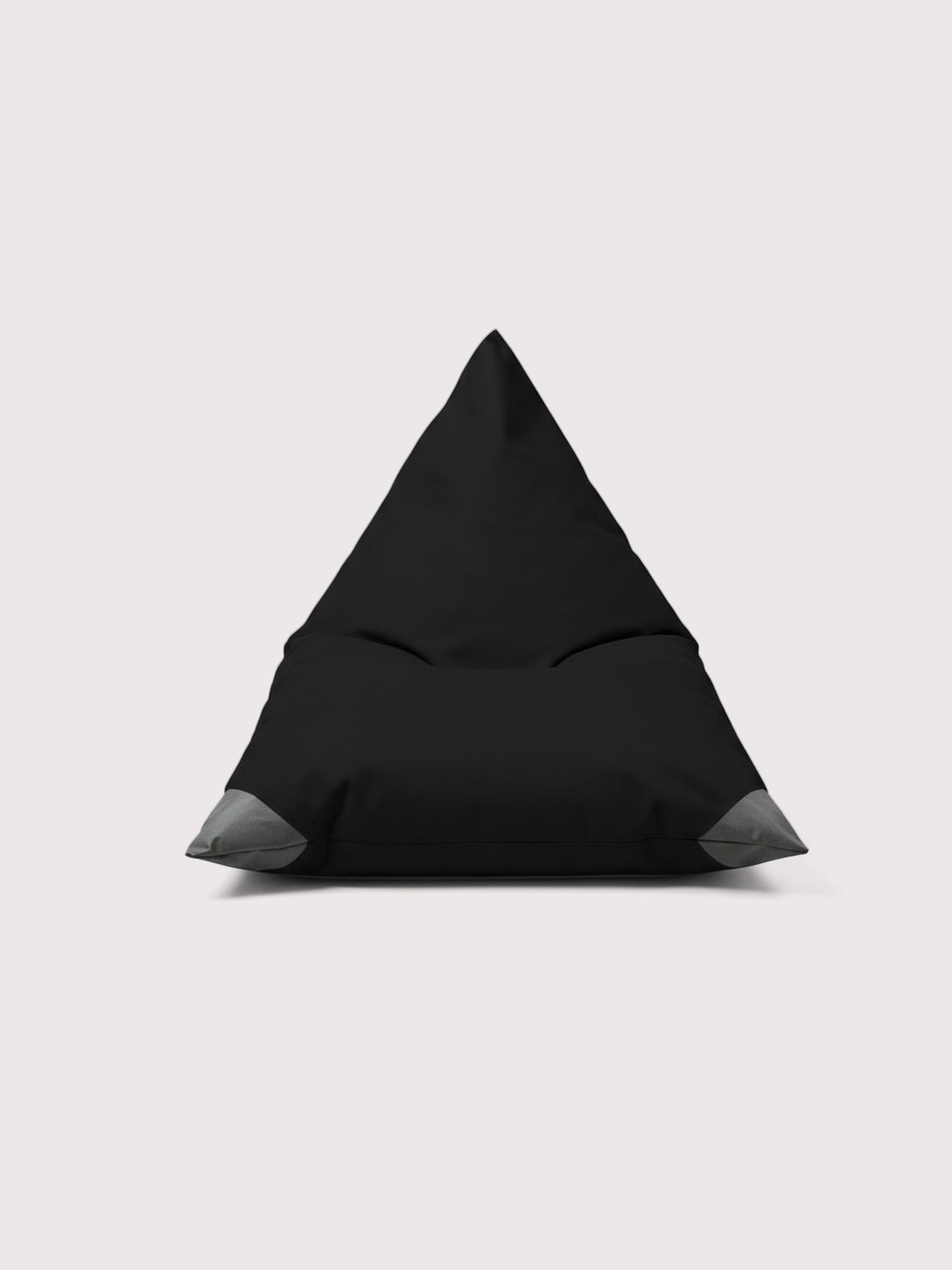 Puff Triangular Terraza y Exterior PUF - Negro / Gris Oscuro
