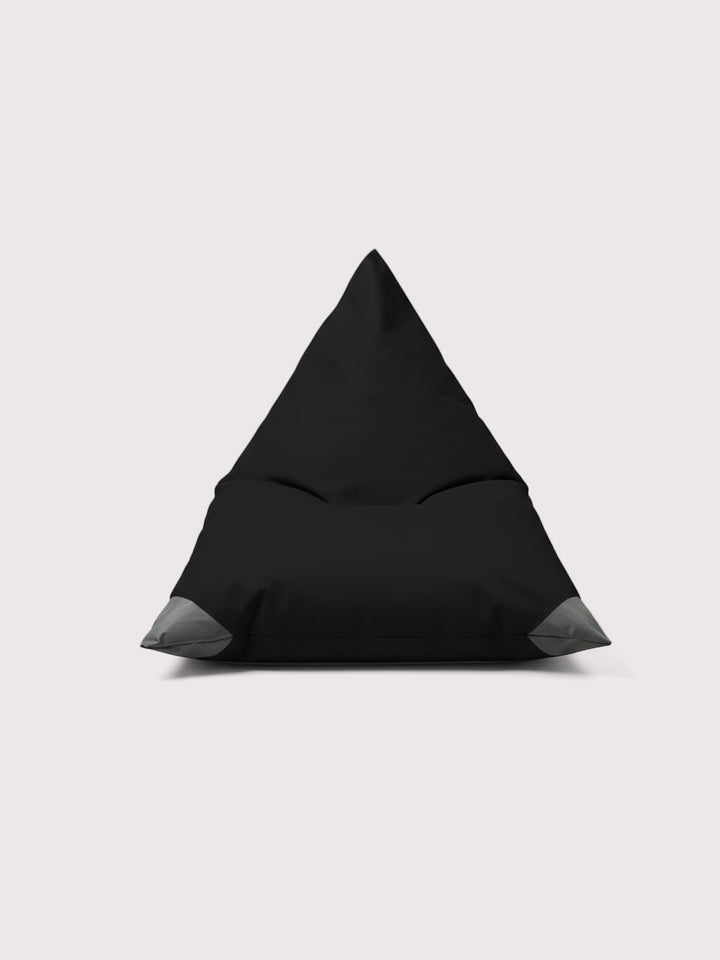 Puff Triangular Terraza y Exterior PUF - Negro / Gris Oscuro
