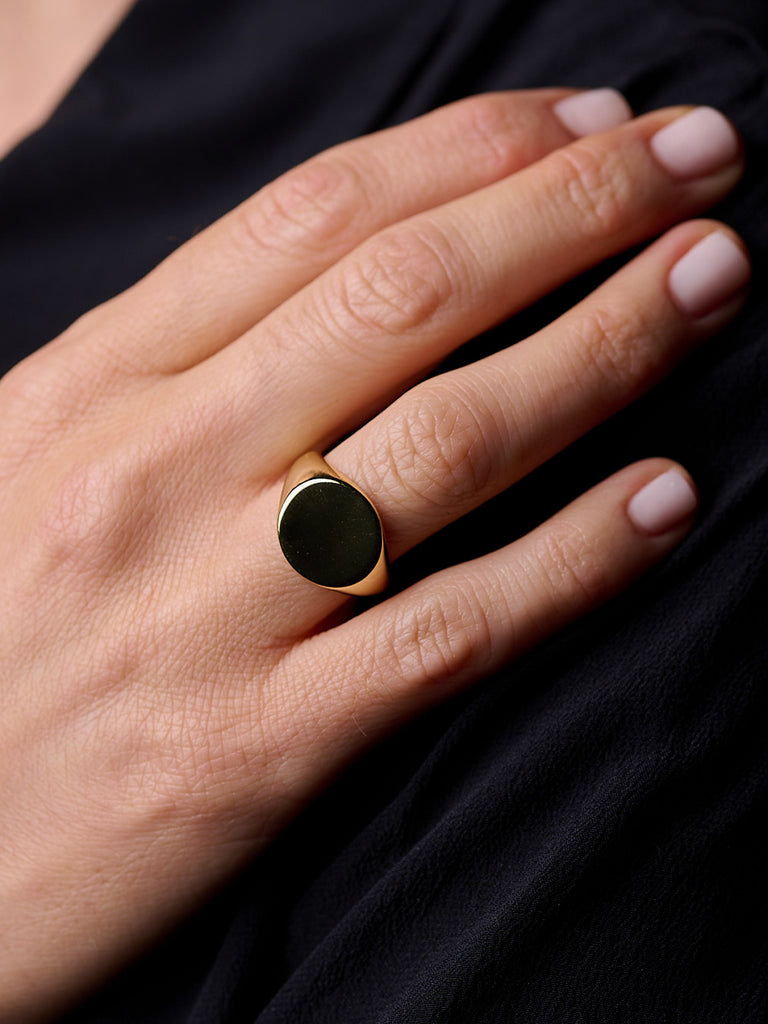 Anillo Oval Centro - Joyas